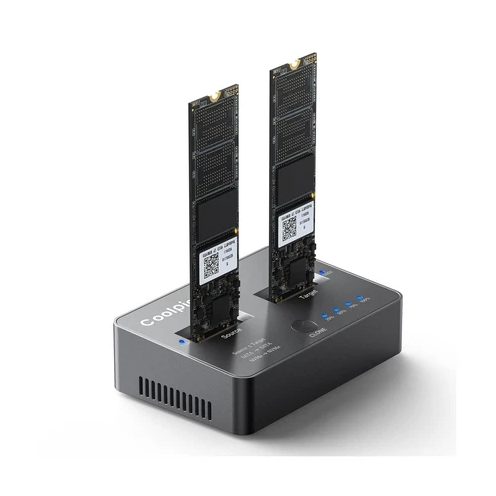 جهاز نسخ M.2 NVMe/SATA، محطة إرساء ثنائية للنسخ دون اتصال