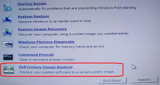 فورمات لابتوب ديل بدون كلمة مرور على Windows 7، Vista