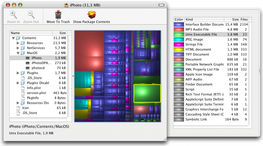 برنامج Disk Inventory X