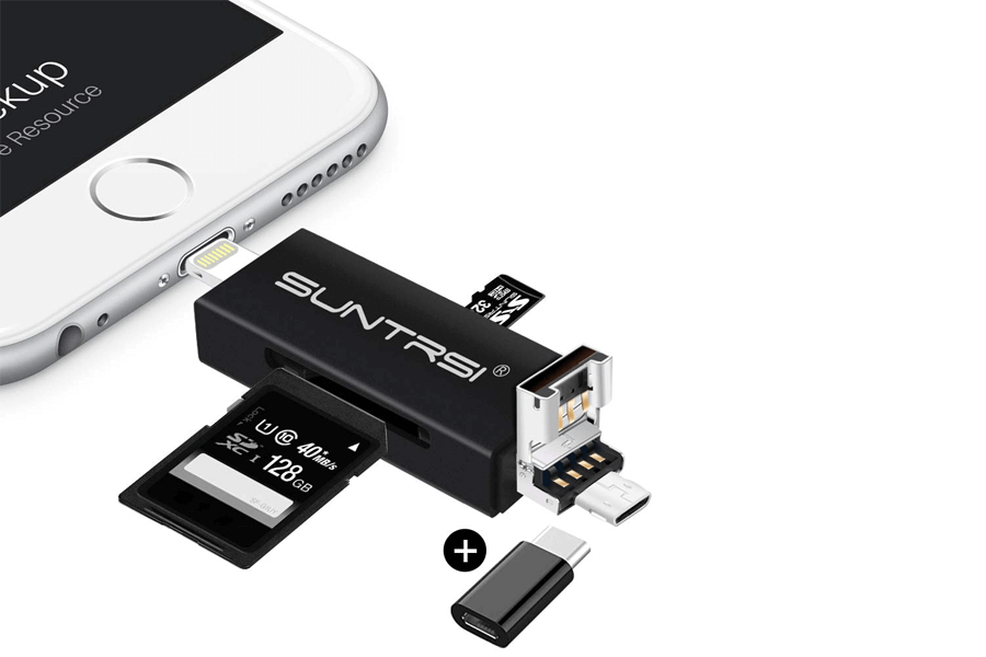 قارئ بطاقة SD للآيفون Suntrisi