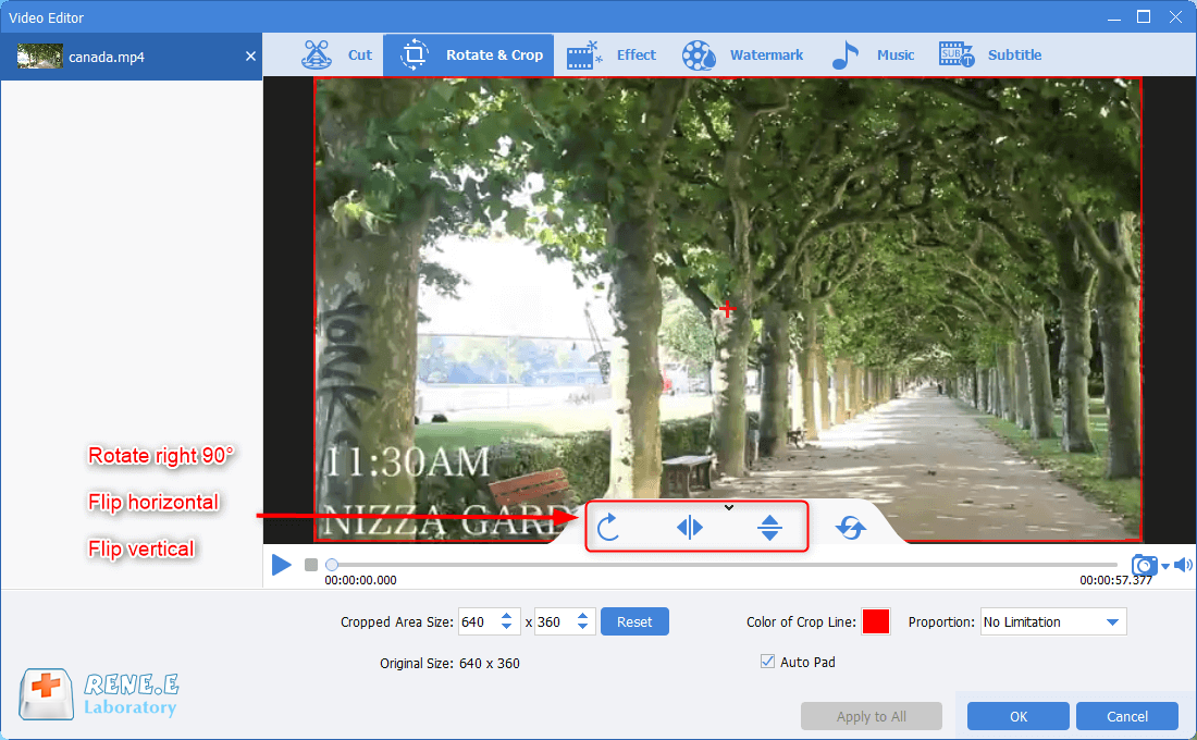استخدم Renee Video Editor Pro لتغيير عرض شاشة الفيديو