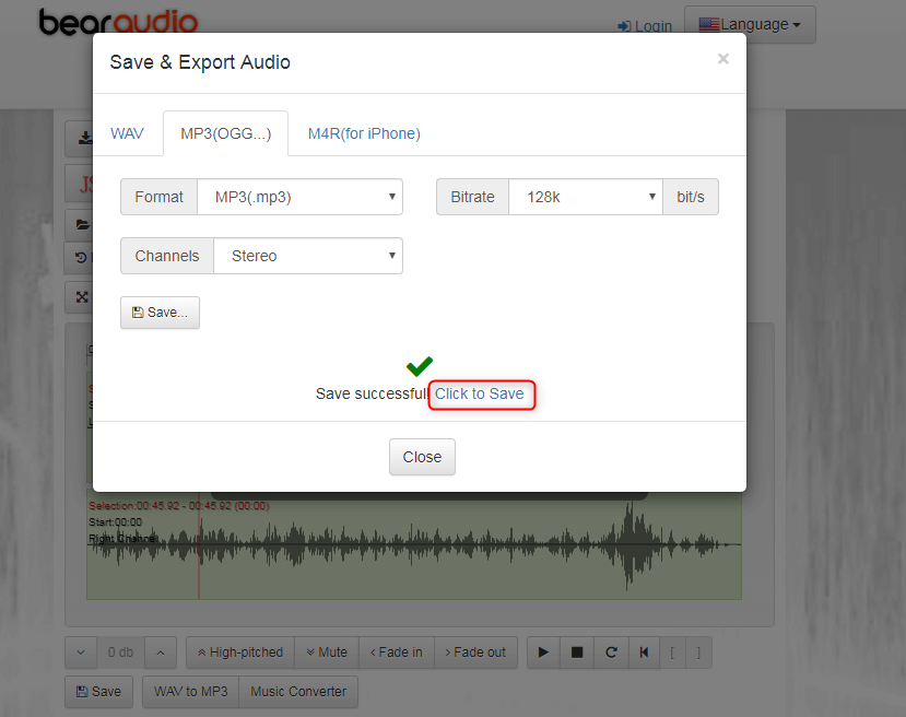 الحصول على ملفات mp3 المتصلة