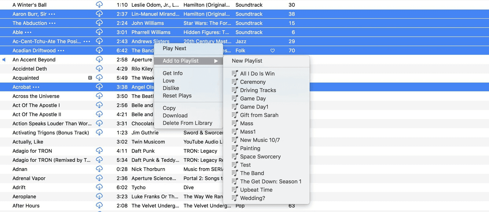 كيفية إضافة الأغاني إلى قائمة التشغيل في itunes