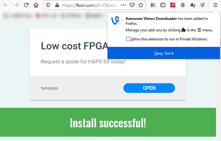 كيفية إضافة vimeo إلى Firefox