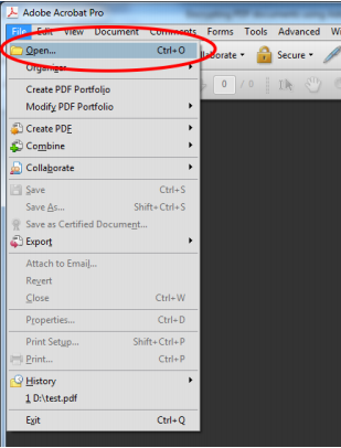 كيفية فتح ملفات pdf باستخدام Adobe Acrobat