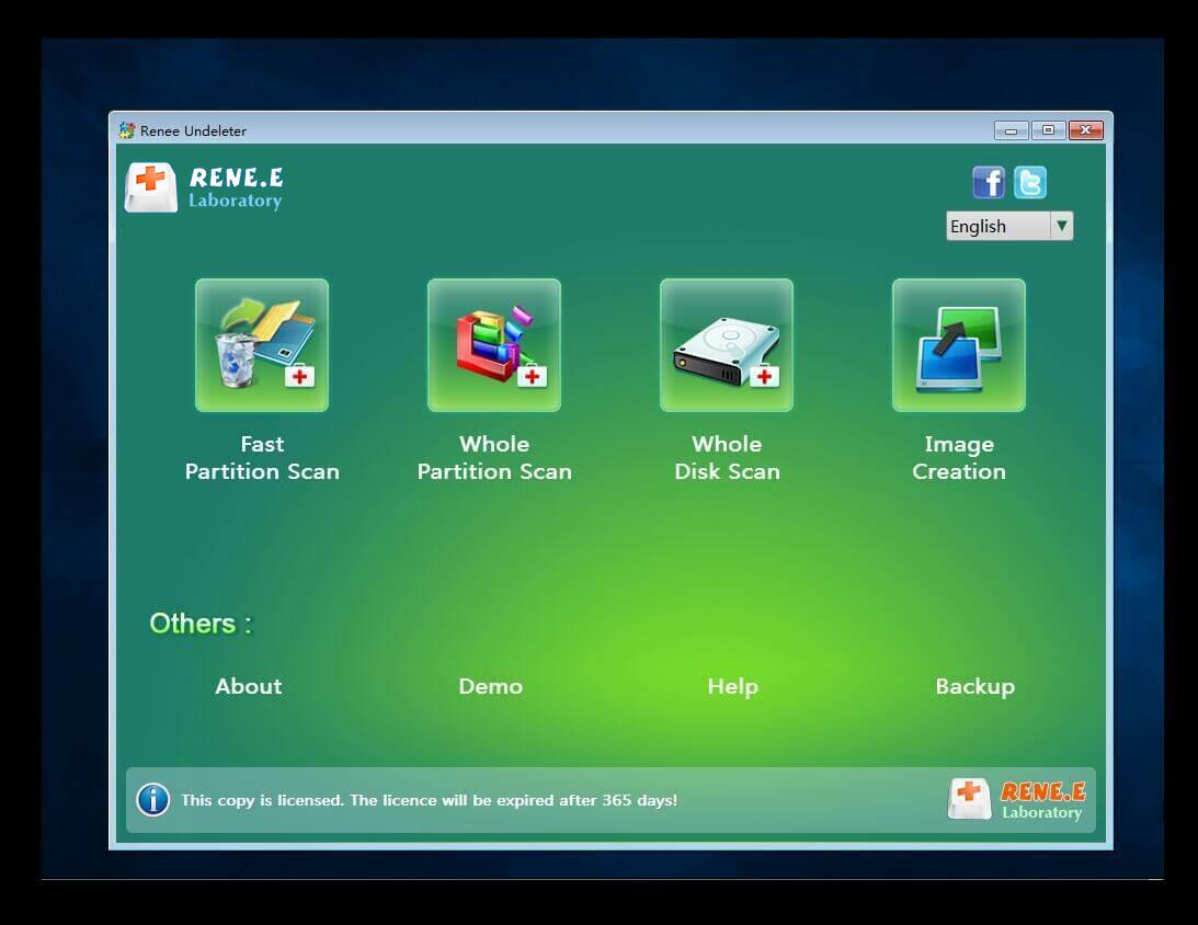 قم بمسح القسم بالكامل باستخدام وظيفة Renee passnow Recovery لإعادة تثبيت نظام التشغيل Windows 7