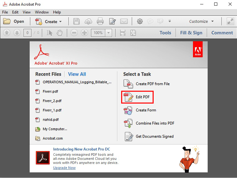 كيفية تحويل pdf إلى Word وتعبئة الرسم البياني باستخدام Adobe Acrobat