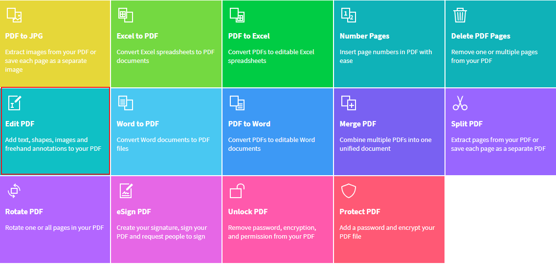 كيفية تحرير ملف pdf على الإنترنت باستخدام Small PDF
