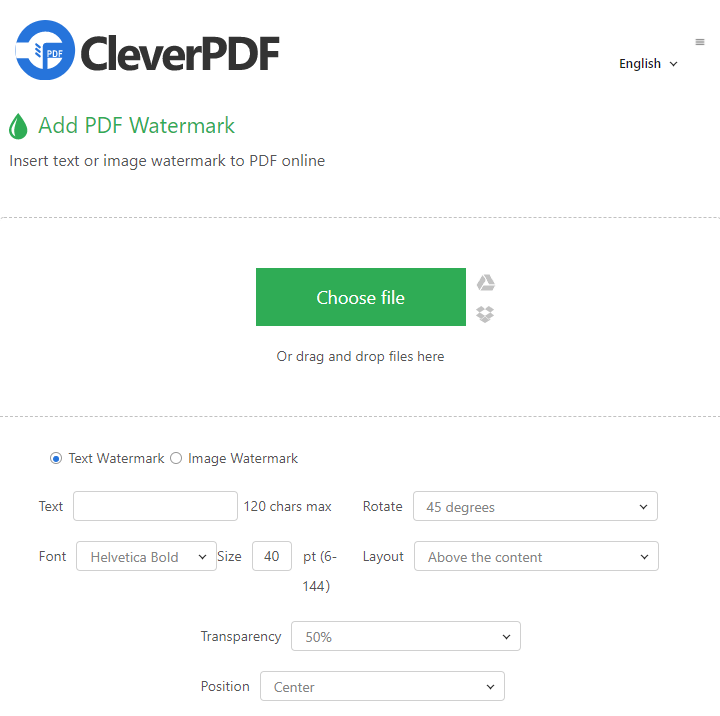 تحميل ملف pdf إلى cleverpdf