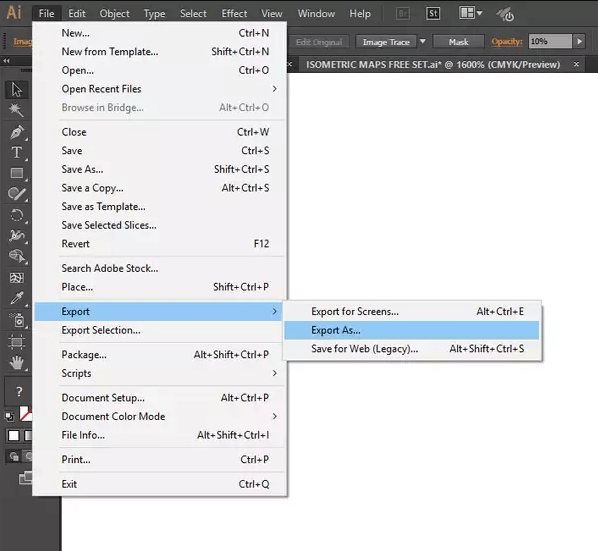 حفظ ملف AI إلى PDF باستخدام Adobe Illustrator