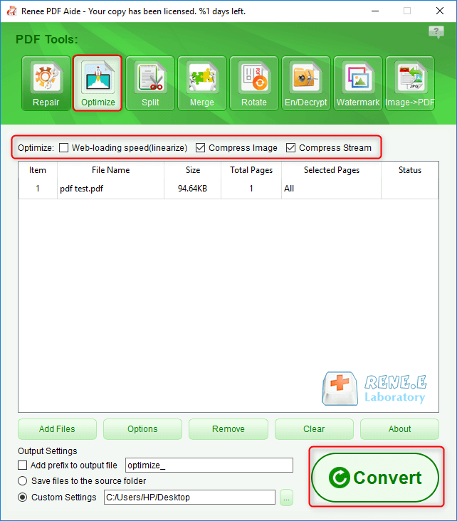 تحسين ملفات PDF باستخدام Renee PDF Aide