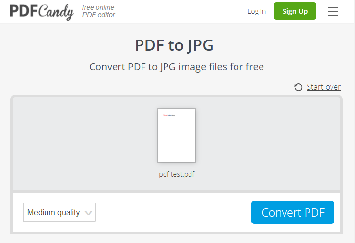تحويل pdf إلى jpg على حلوى pdf