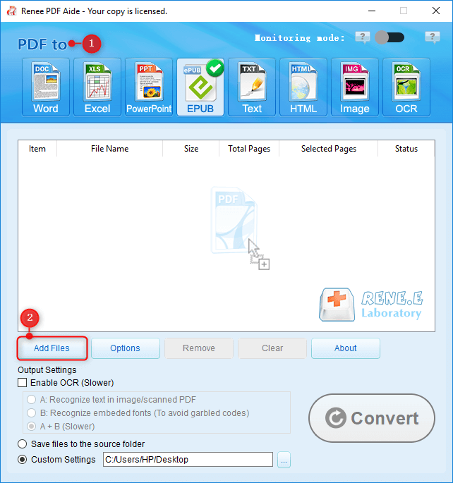 كيفية تحويل pdf إلى epub
