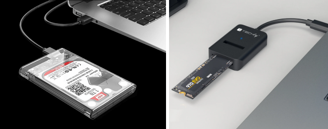 حاوية USB إلى M.2 SSD لتوصيل قرص خارجي أثناء الاستنساخ