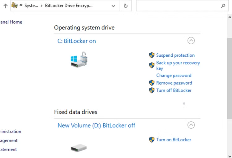 حماية BitLocker