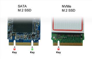 مقارنة بين M.2 SATA و M.2 NVMe
